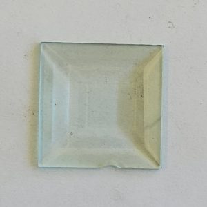 Clear Square Double Bevel 38 x 38mm (slightly damaged)